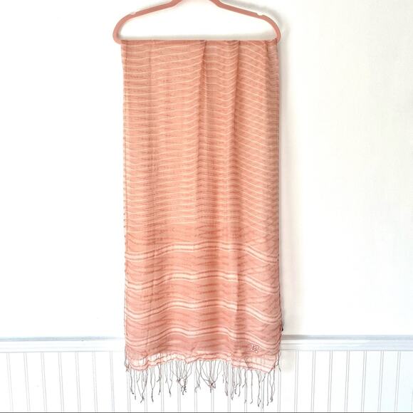 Laura Di Laura Biogiotti Silk Pink Scarf - Picture 1 of 11